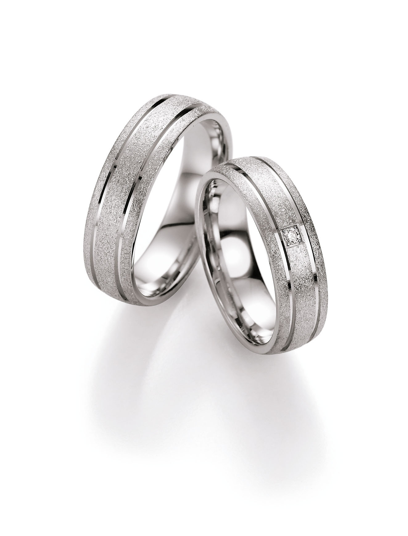 Trauringe Silber Paar 55-10090-060