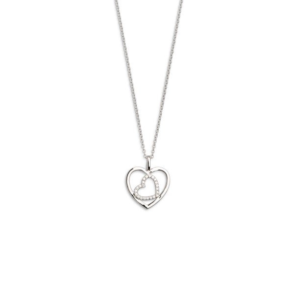 Kette-Collier Silber m. Zirk. XS2775