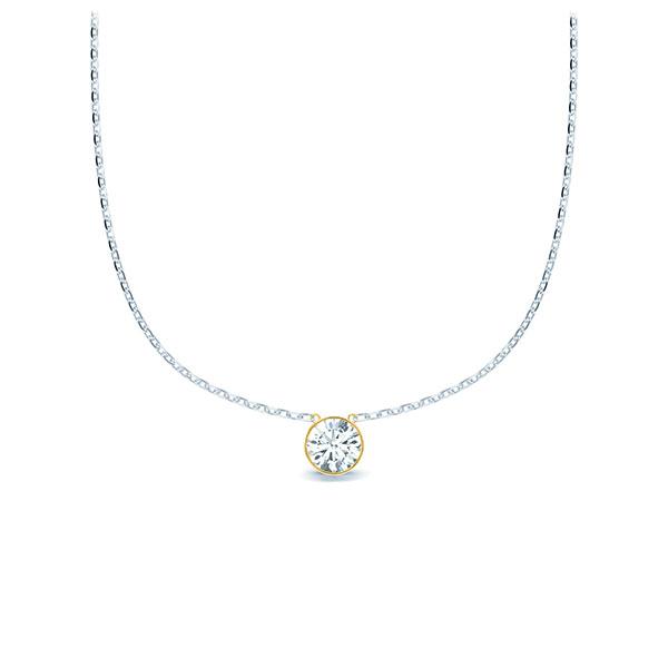 Kette-Collier Gold mit Diamanten RU-1583-1-WG