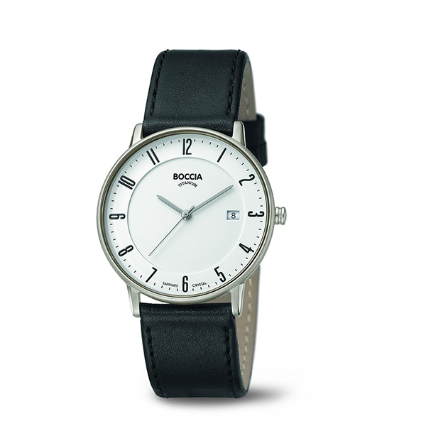 Herrenuhr Lederband Quarz 3607-02