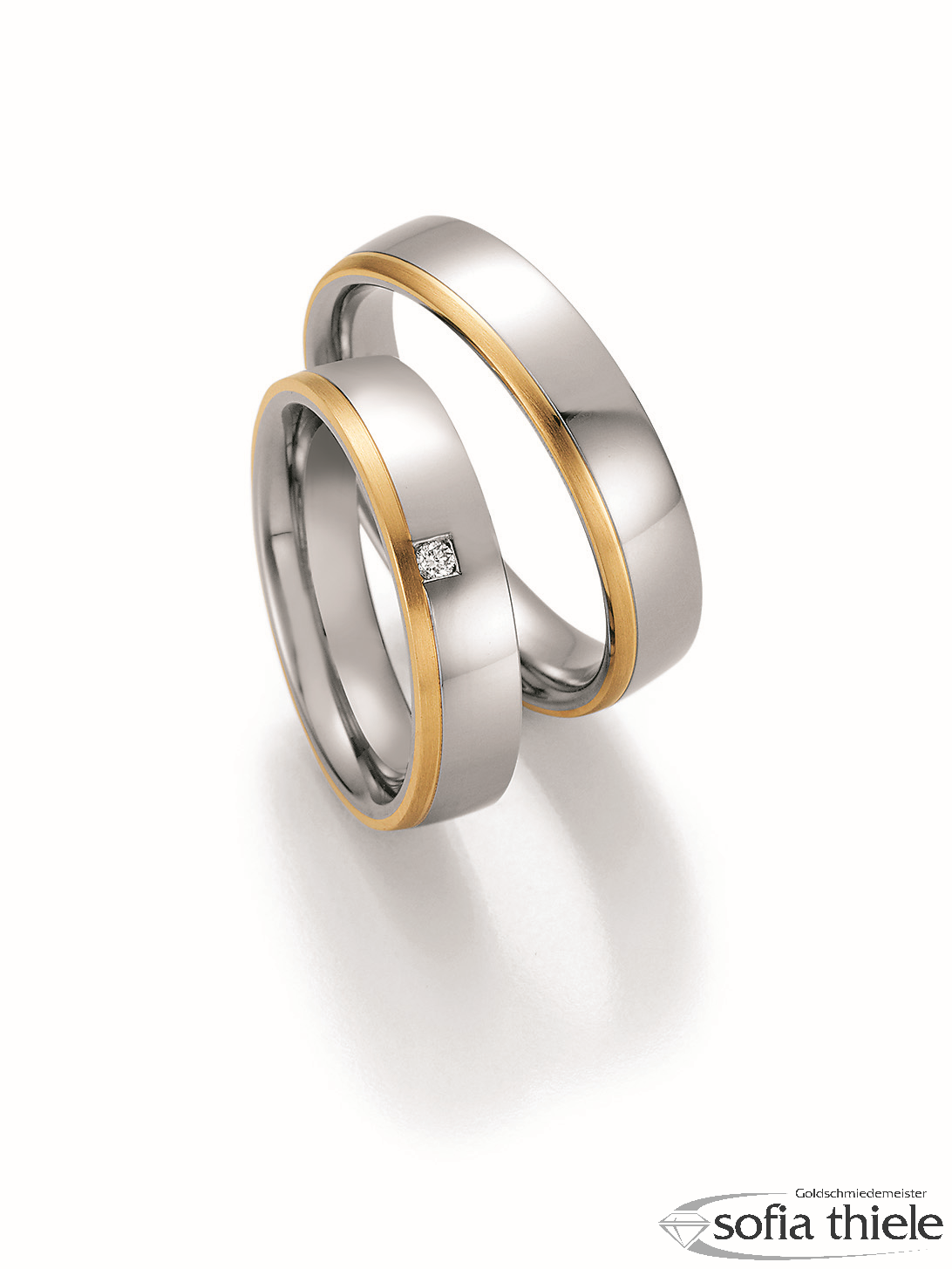 Trauringe Edelstahl Paar 88-01850-050