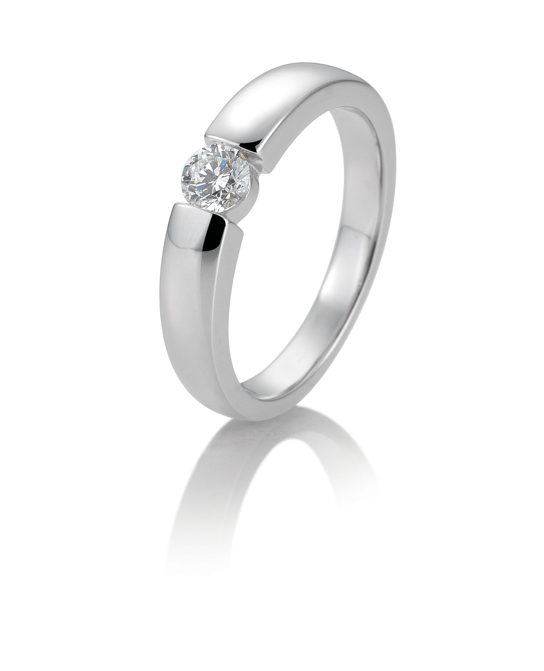 Damenring Platin mit Diamant B-41-821270-6Pt-L