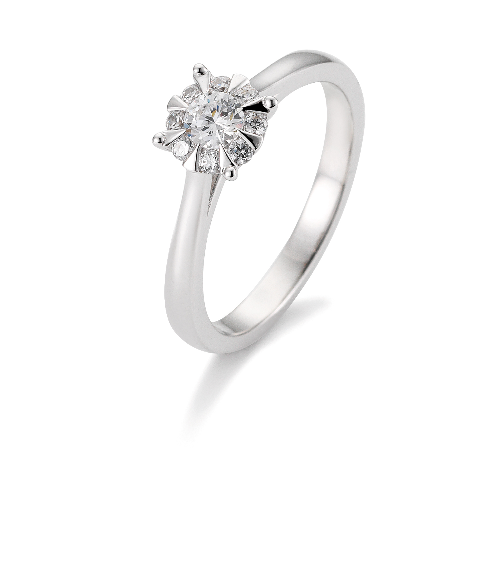 Damenring Platin mit Diamant B-41-057650-6Pt-L
