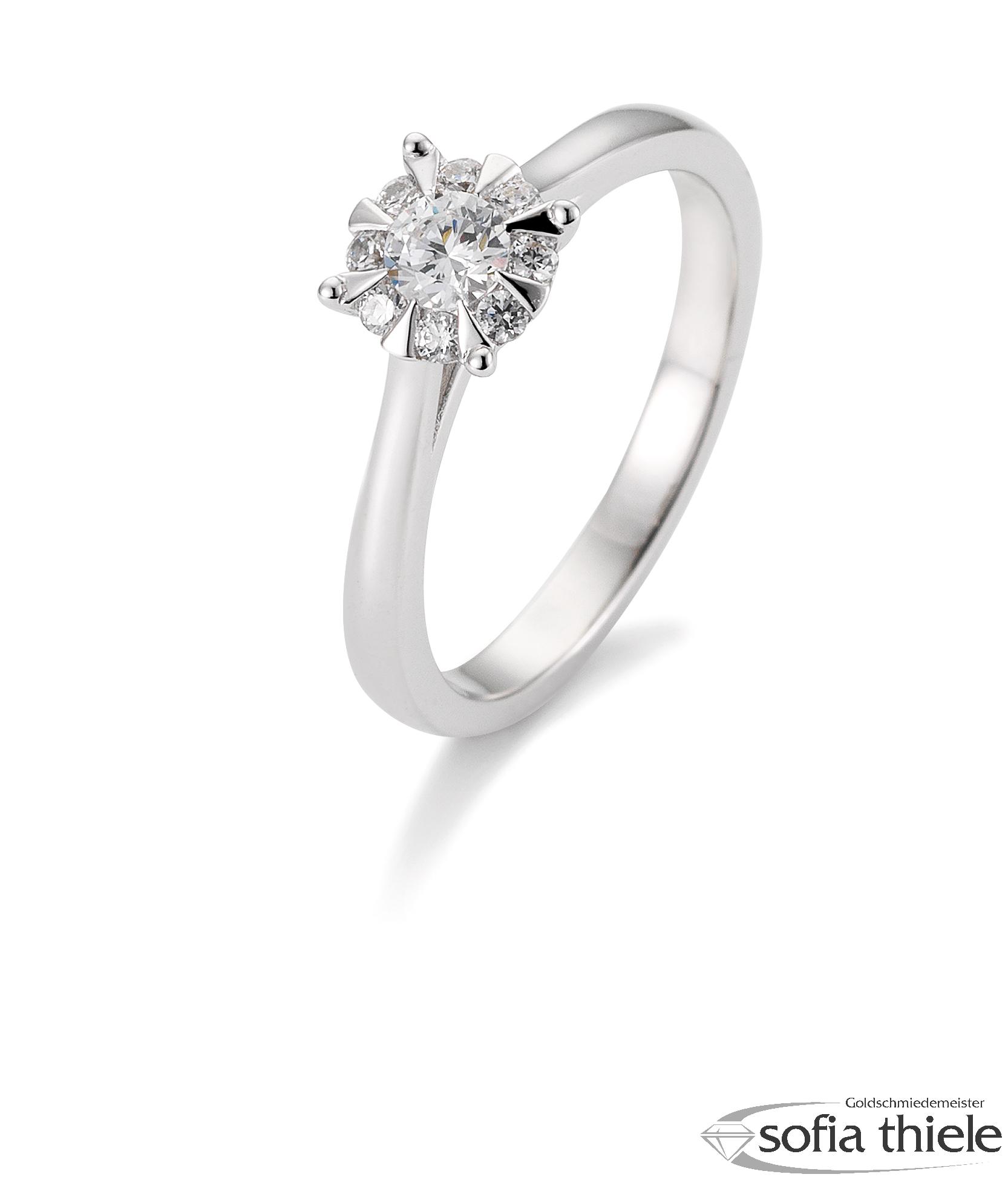 Damenring Platin mit Diamant B-41-057650-6Pt-L