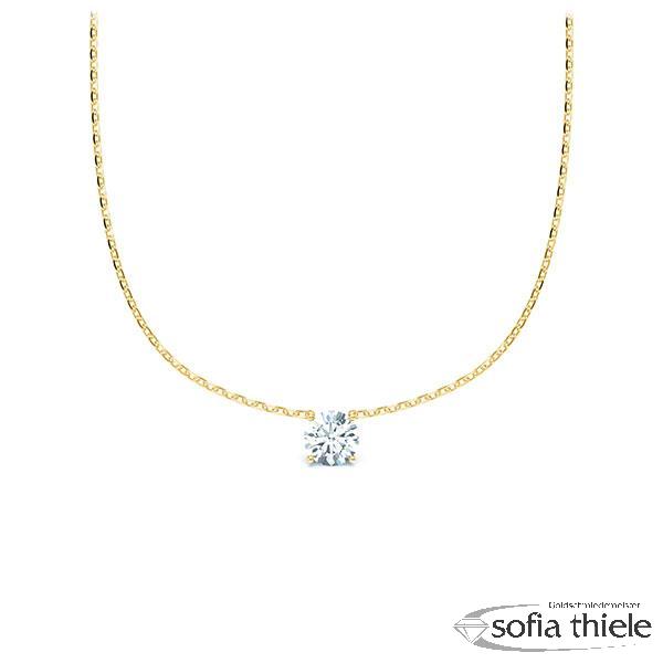 Kette-Collier Gold mit Diamanten RU-1582-1-G