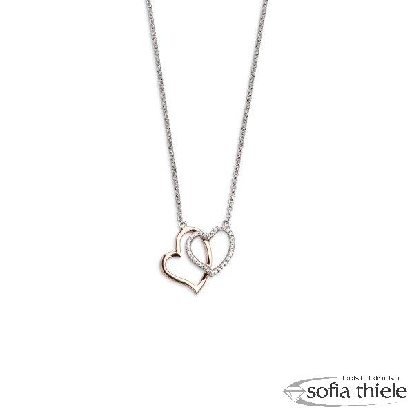 Kette-Collier Silber m. Zirk. XS2776R