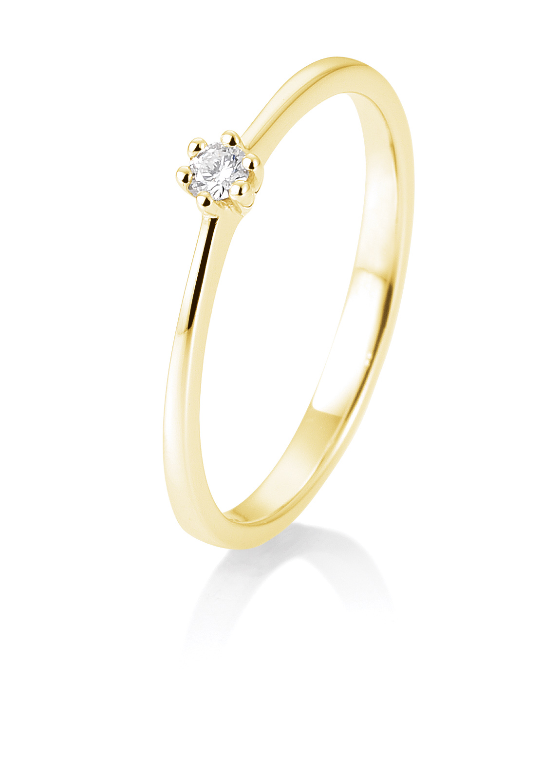 Damenring Gold  mit Diamant B-41-857700-585G