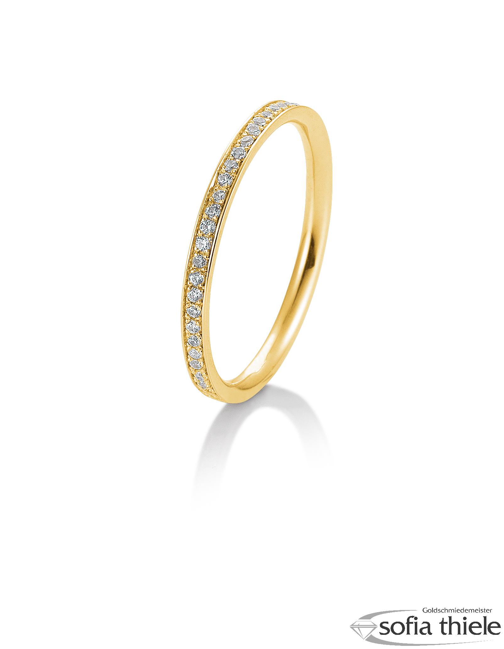 Damenring Gold  mit Diamant B-41-056430-585G