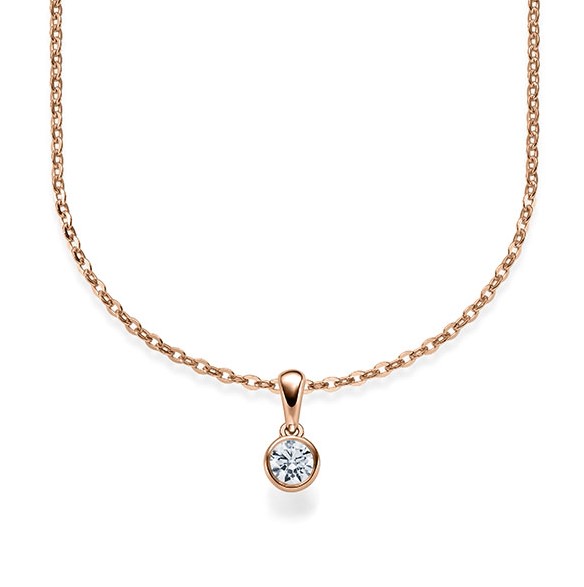 Kette-Collier Gold mit Diamanten RU-1579-1-R