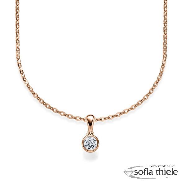 Kette-Collier Gold mit Diamanten RU-1579-1-R