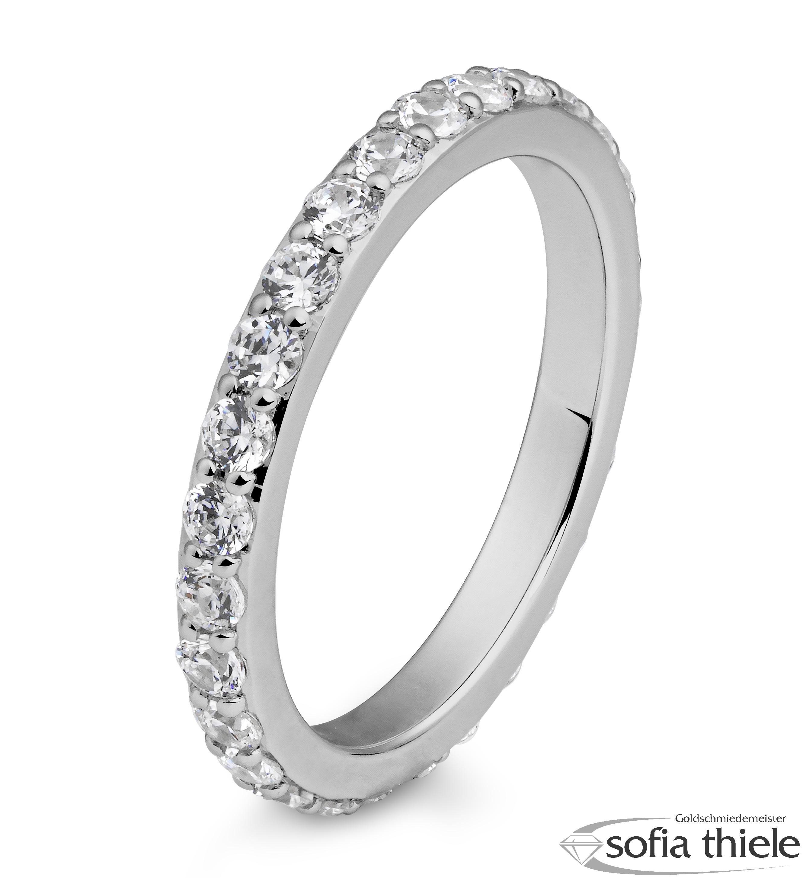 Damenring Platin mit Diamant B-41-061290-6Pt-L