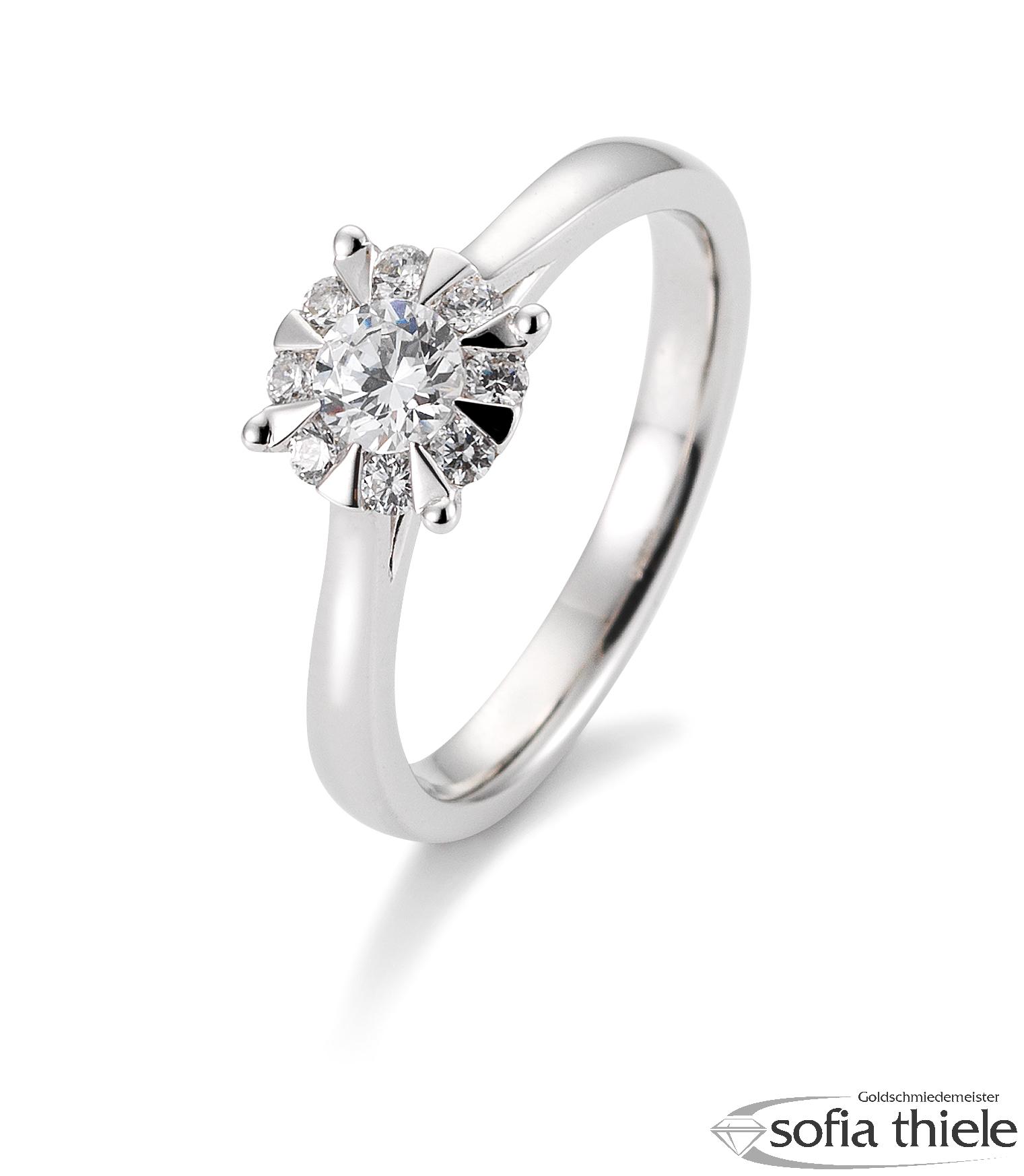 Damenring Platin mit Diamant B-41-057660-6Pt-L