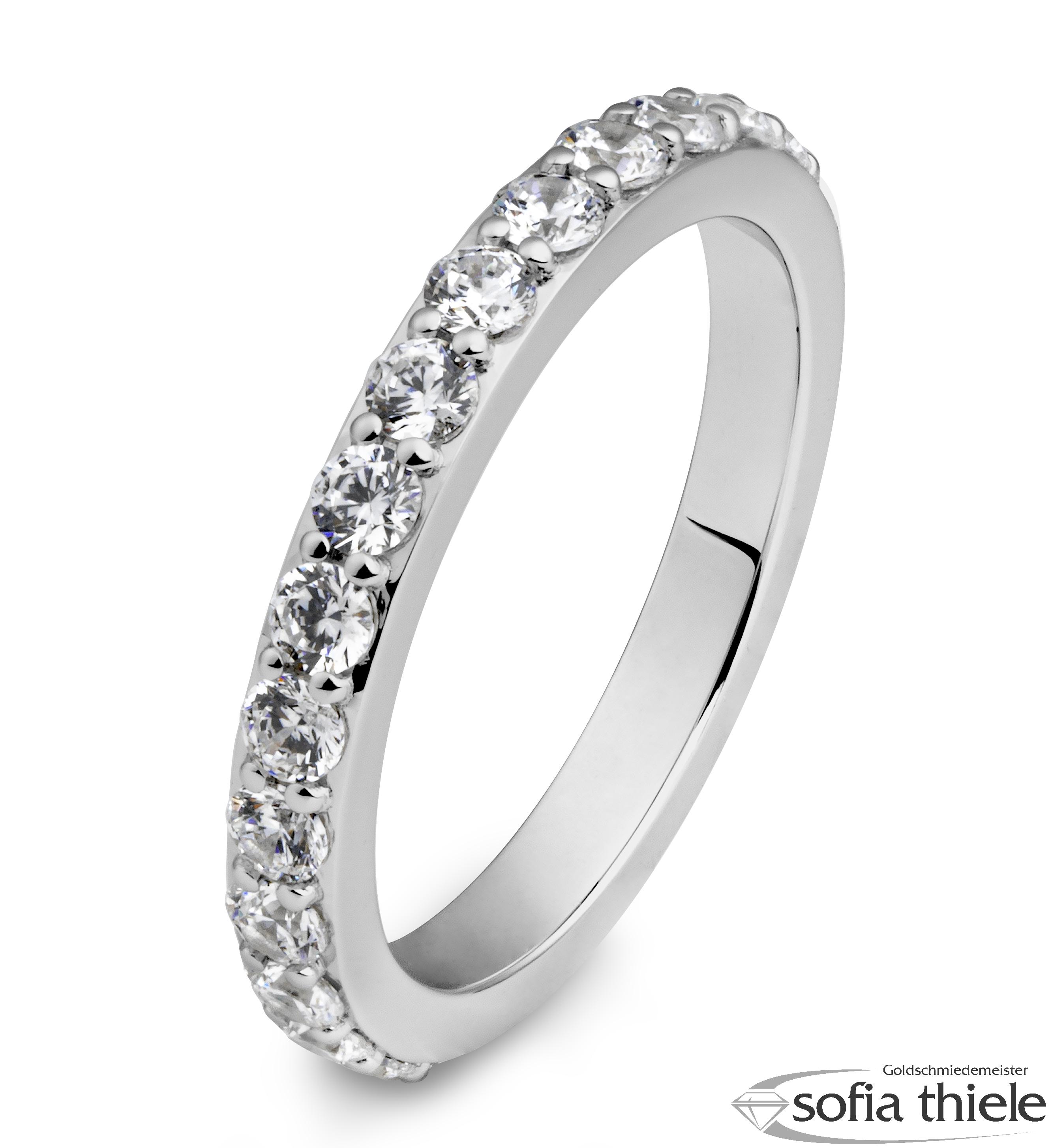 Damenring Platin mit Diamant B-41-061300-6Pt-L