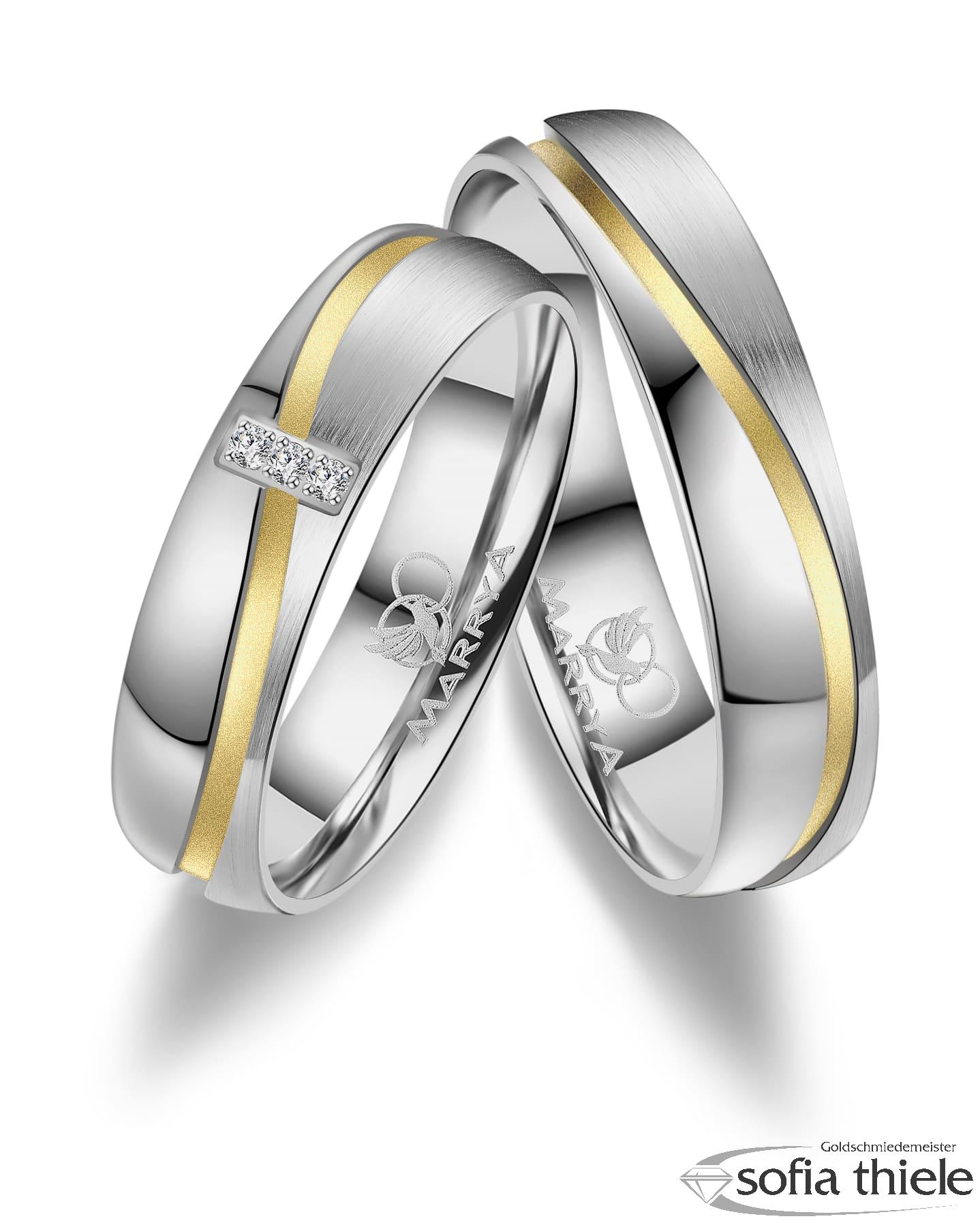 Trauringe Edelstahl Paar ES-15