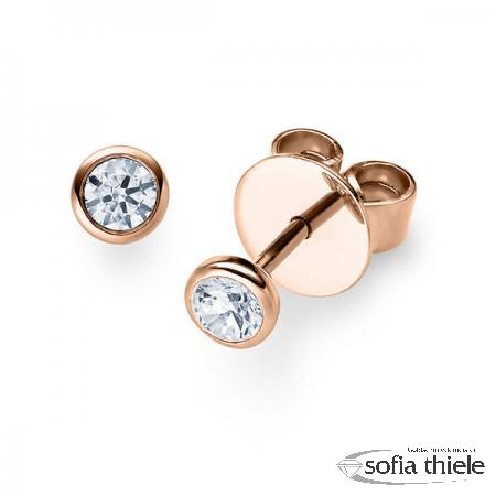 Ohrstecker Gold m. Diamant RU-1575-15-R