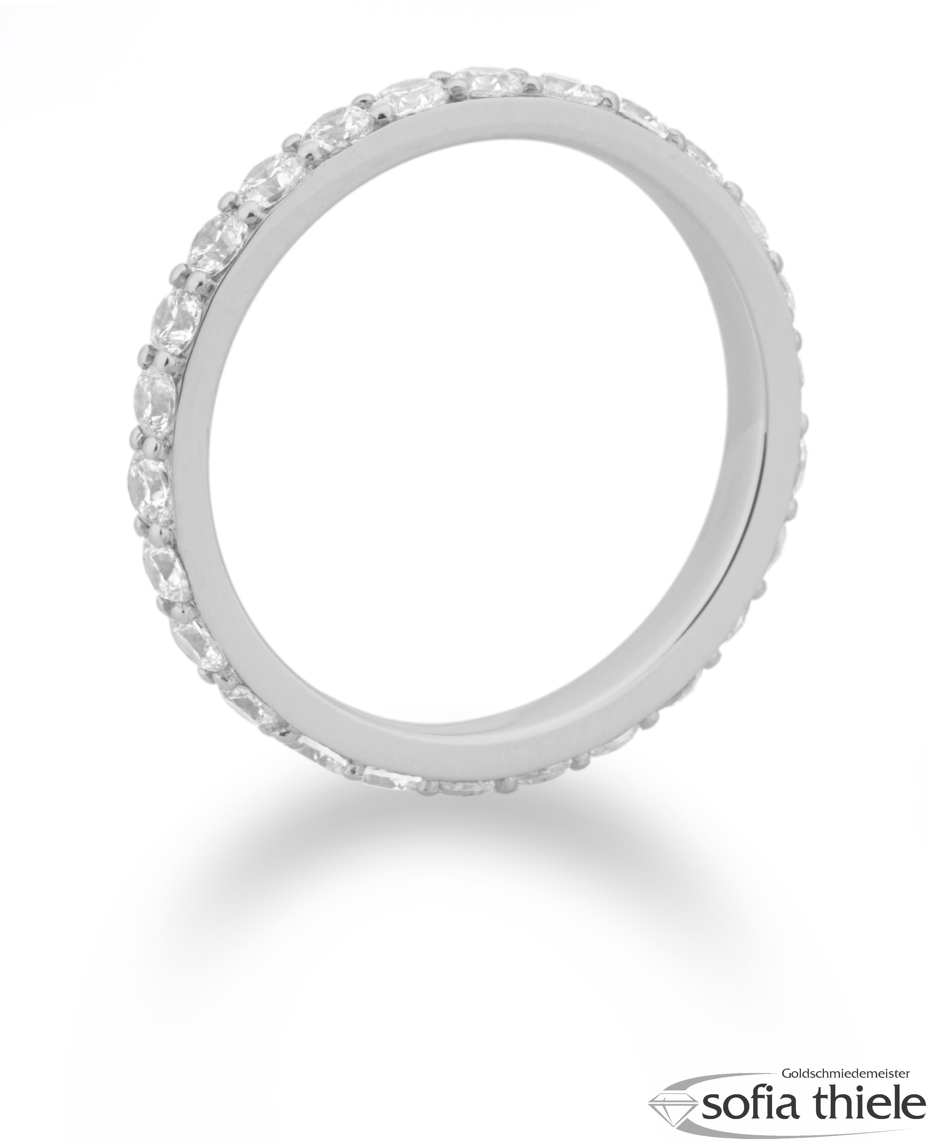 Damenring Platin mit Diamant B-41-061310-6Pt-L