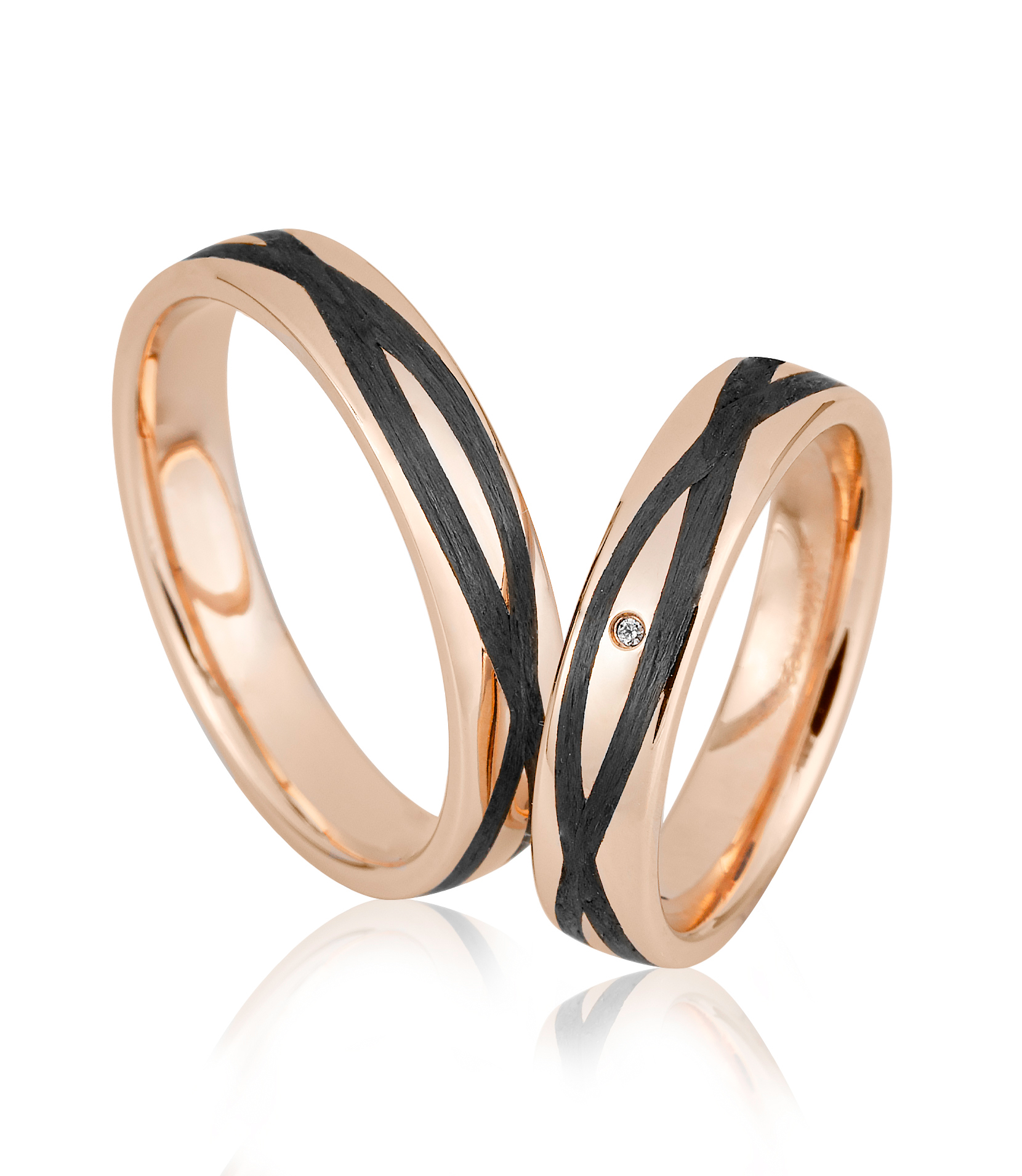 Trauringe Gold Paar B-48-06515-16
