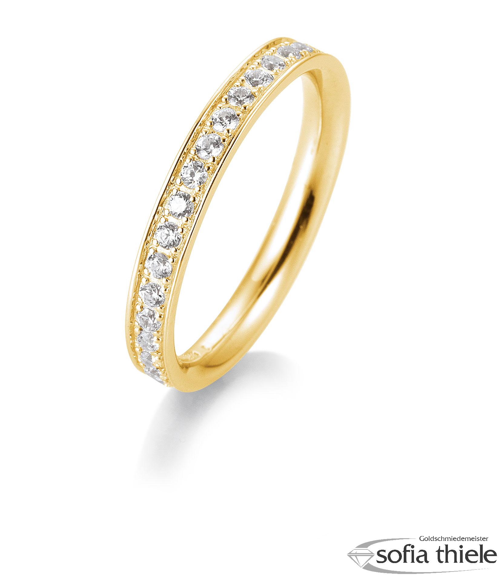 Damenring Gold  mit Diamant B-41-056590-5G-L