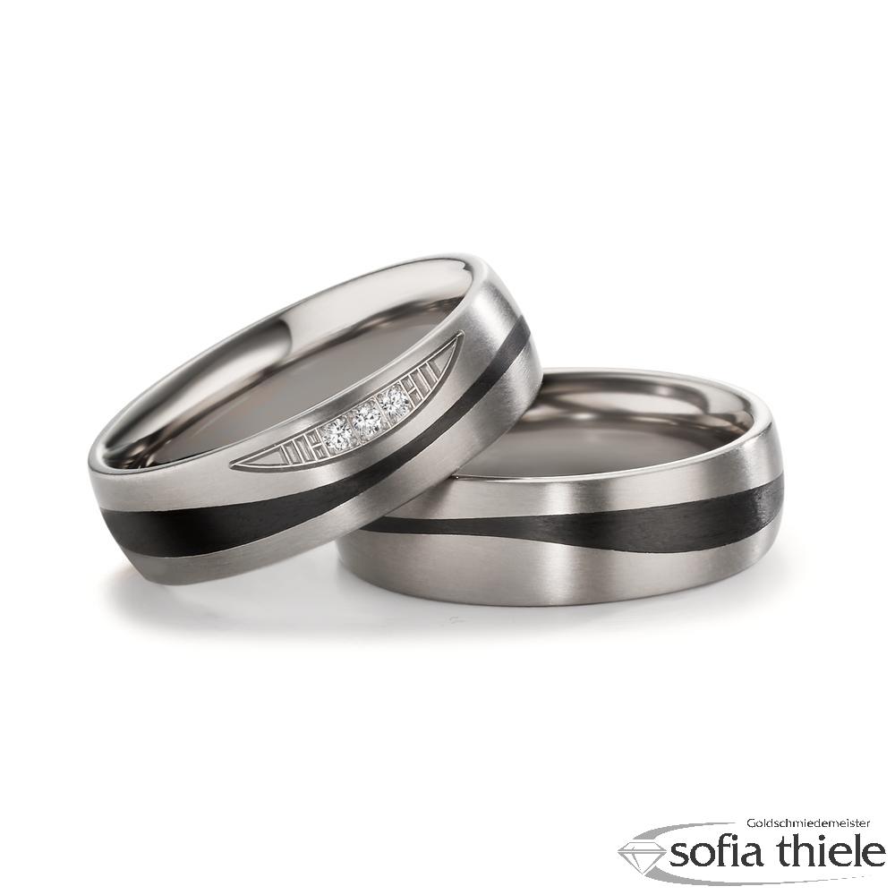 Carbon Trauring Paar 52553-001