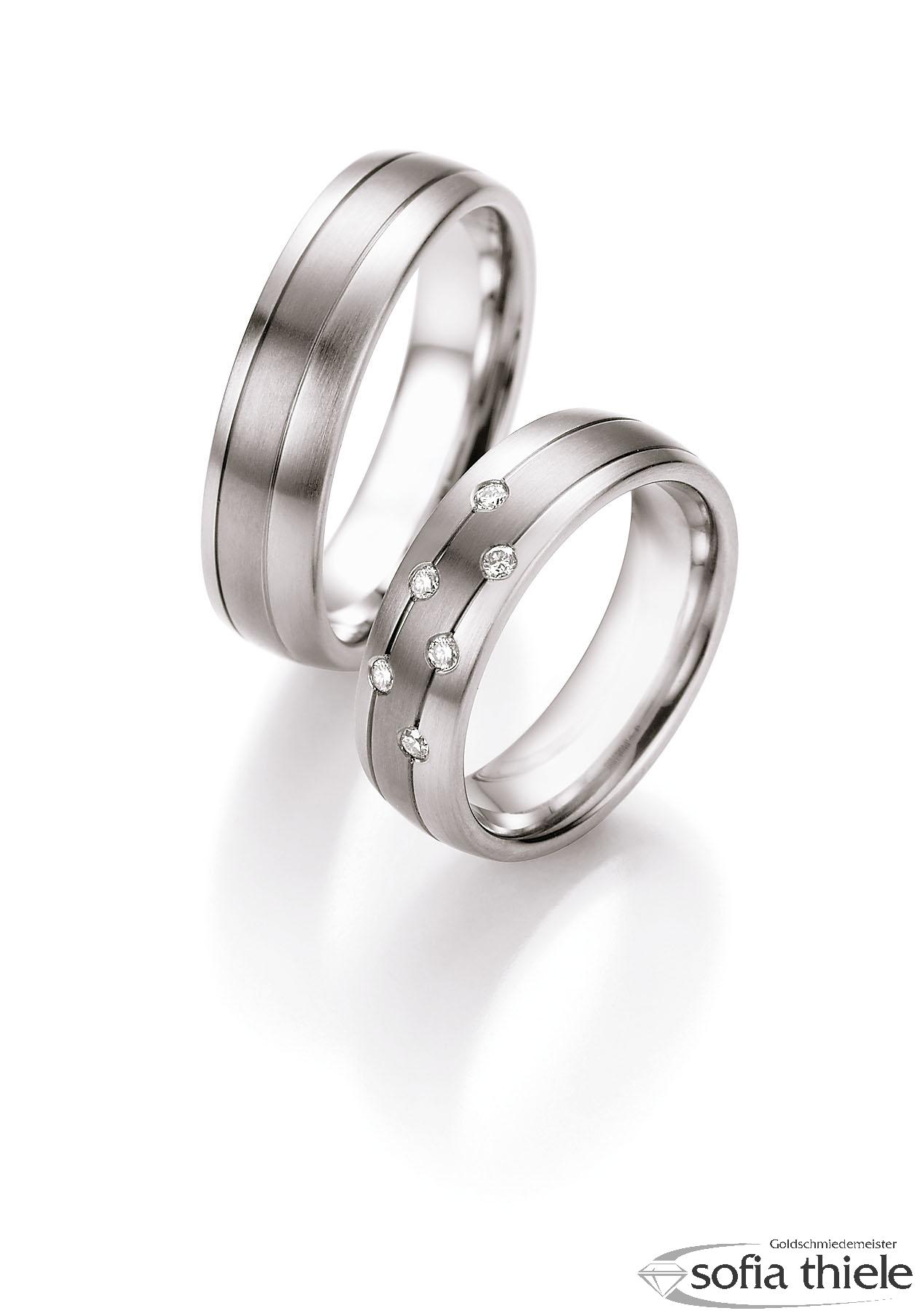 Trauringe Edelstahl Paar 68-06040-060