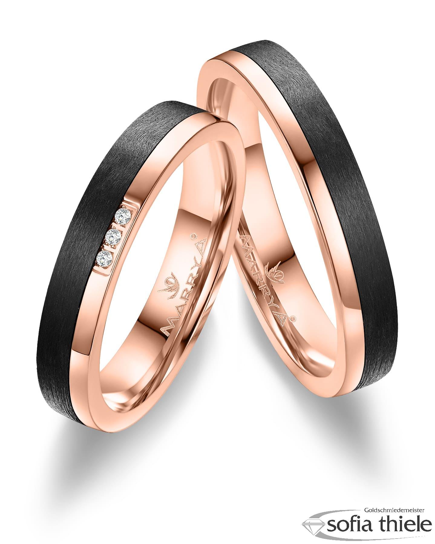 Trauringe Gold Paar CA-14-A-333-B