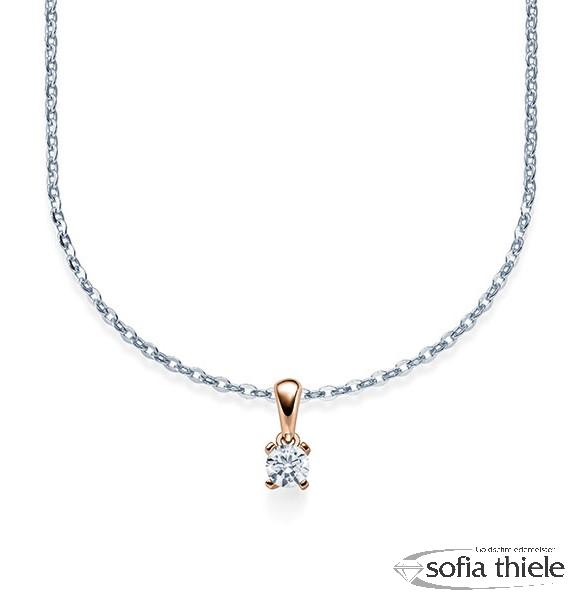 Kette-Collier Gold mit Diamanten RU-1578-2-WR