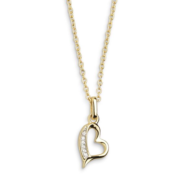Kette-Collier Silber m. Zirk. XS3417GK