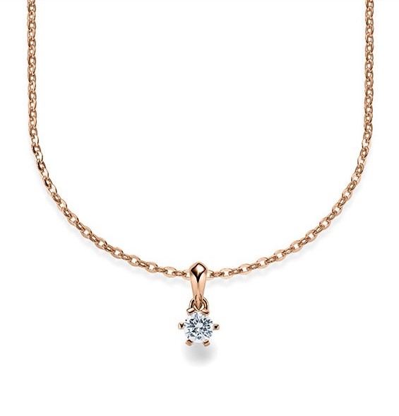 Kette-Collier Gold mit Diamanten RU-1576-5-R