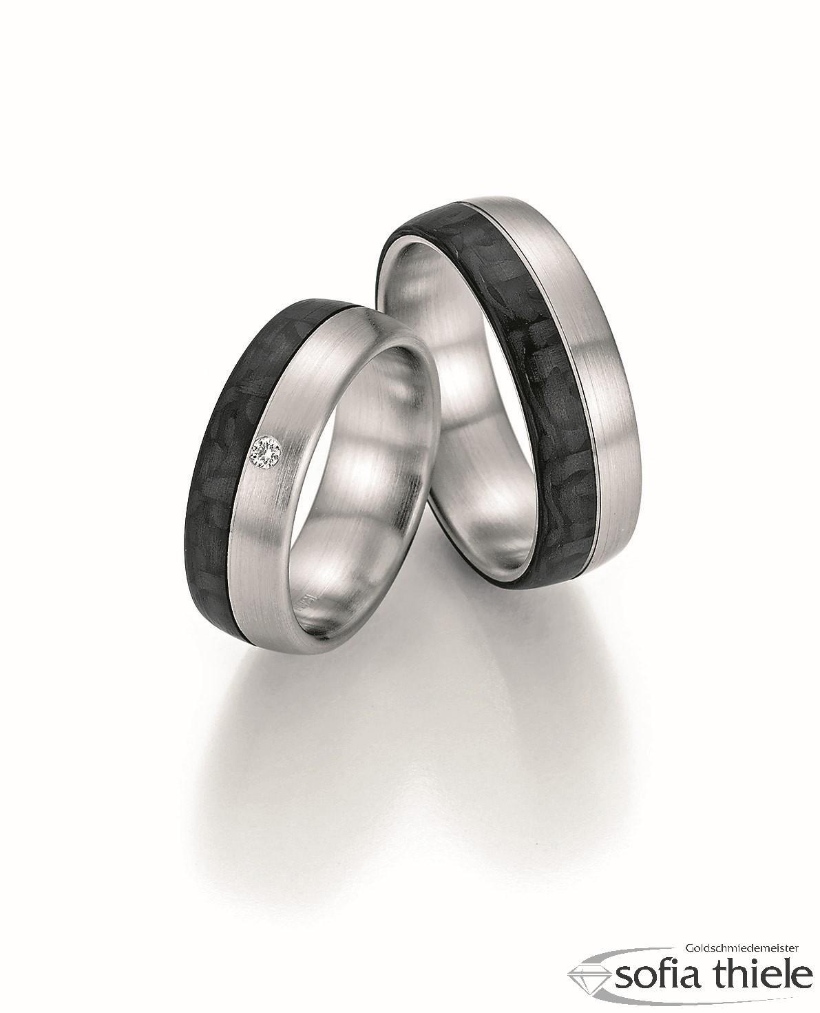 Trauringe Platin Paar F-01050-070