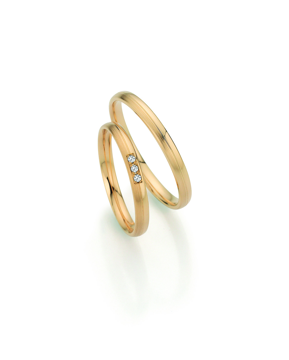 Trauringe Gold Paar F-39276-025-375A