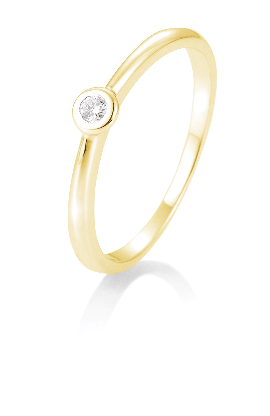 Damenring Gold  mit Diamant B-41-857716-585G