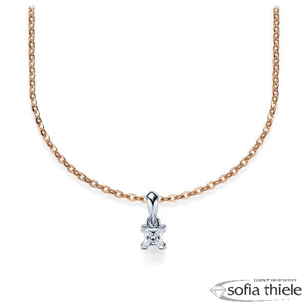 Kette-Collier Gold mit Diamanten RU-1577-2-RW