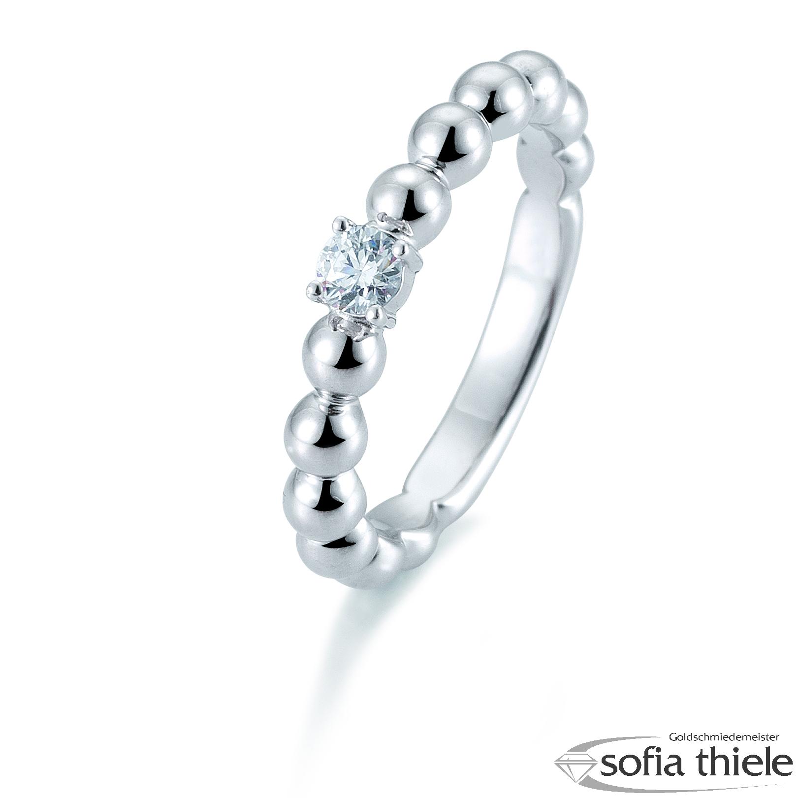 Damenring Platin mit Diamant B-41-059760-6Pt-L