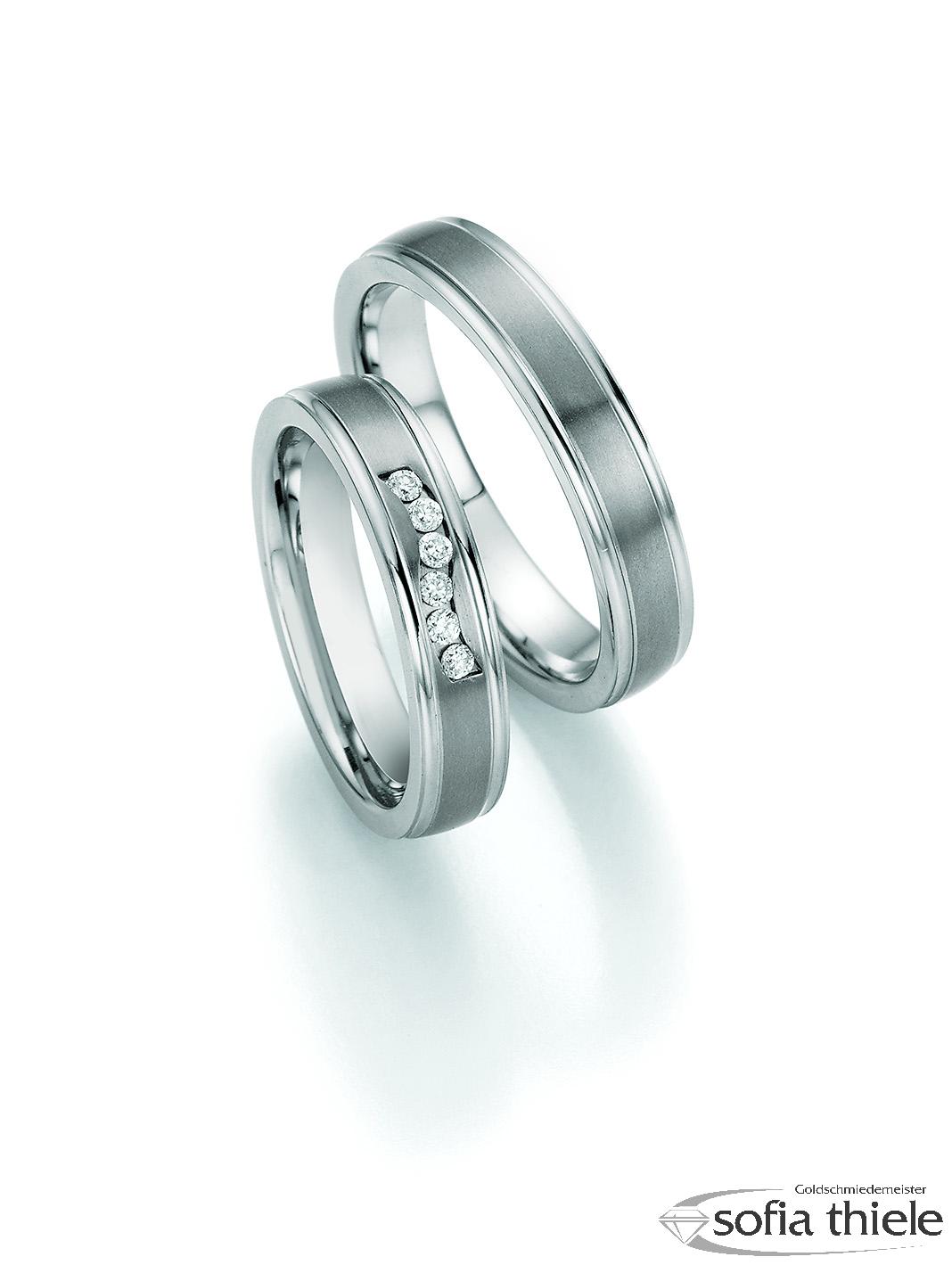 Trauringe Edelstahl Paar 68-06130-045