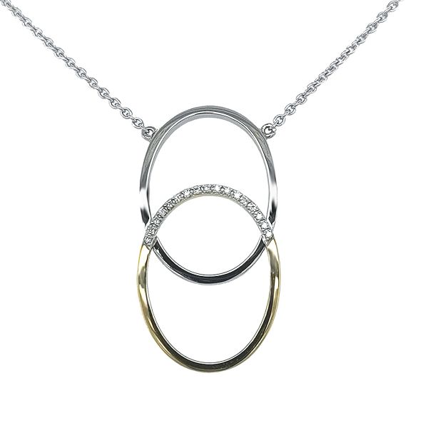 Kette-Collier Gold mit Diamanten 6101432-0