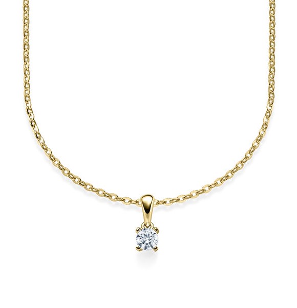 Kette-Collier Gold mit Diamanten RU-1578-2-G