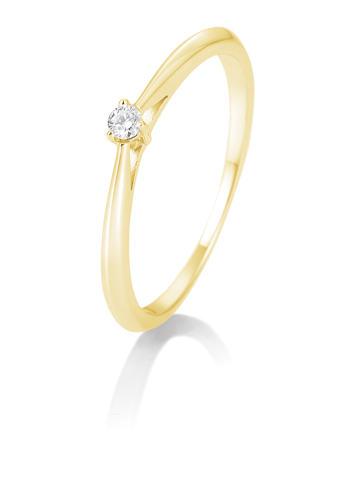 Damenring Gold  mit Diamant B-41-857680-585G