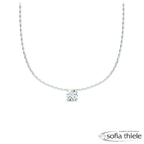 Kette-Collier Gold mit Diamanten RU-1582-1-WG