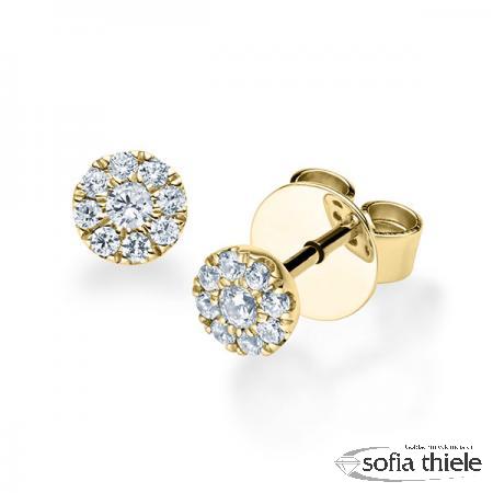 Ohrstecker Gold m. Diamant RU-1618-4-G