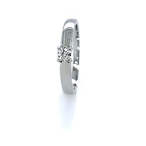Damenring Gold  mit Diamant Ring-585W-B